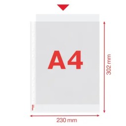 A4-kokoinen, kevyt kansiotasku. 100 kpl/ltk.