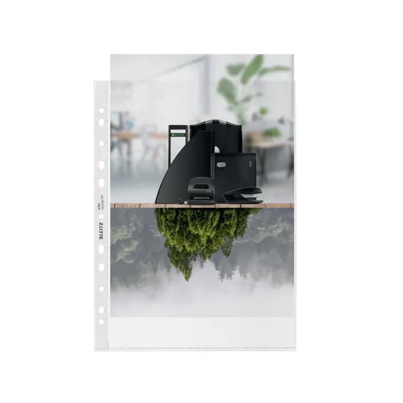 Kansiotasku 100my APP/PP /100kpl Leitz Recycle – ekologinen kansiotasku