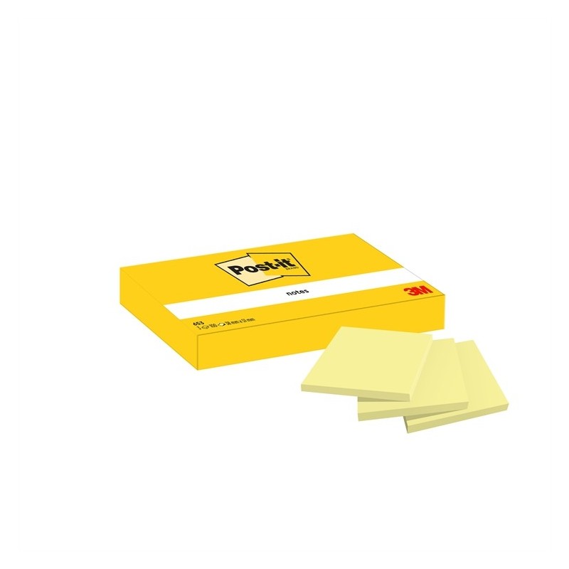 Viestilappu Post-It Kanariankeltainen 38x51mm /12x100kpl