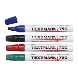 Huopakynä 2mm Textmark 750 - alumiinirunkoinen merkkauskynä viistokärjellä