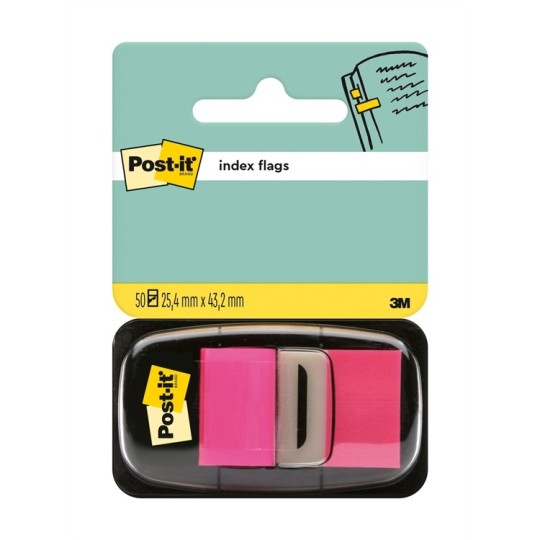 Post-It 680-21 Teippimerkki Pinkki - päällekirjoitettava ja uudelleenkäytettävä merkkiteippi