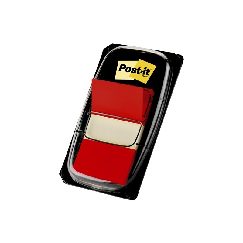 Post-It 680-1 Teippimerkki Punainen - päällekirjoitettava ja uudelleenkäytettävä merkkiteippi