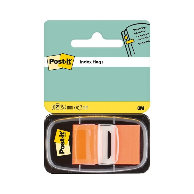 Post-It 680-4 Teippimerkki Oranssi - päällekirjoitettava ja uudelleenkäytettävä merkkiteippi