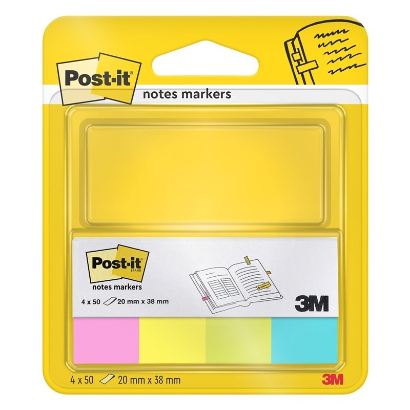 Teippimerkkilajitelma paperi Post-It 670/4N