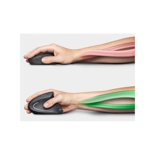 Pystyhiiri Q-Connect Ergonomic - edullinen, langaton ergohiiri