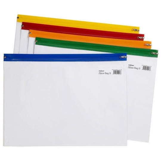 Vetoketjutasku A3 Zippa Bag Snopake Kirkas/värilajitelma