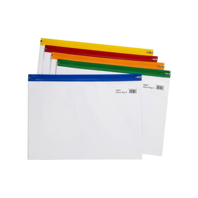 Vetoketjutasku A3 Zippa Bag Snopake Kirkas/värilajitelma
