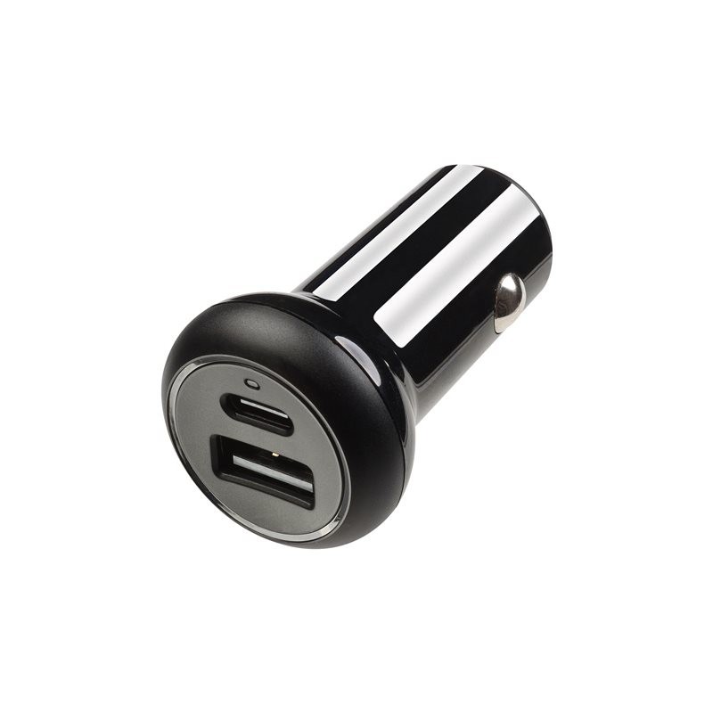 Autolaturi 2x24W USB-C + USB-A Vivanco