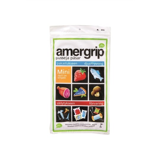 Salpapussi 100x110mm /50kpl Amergrip