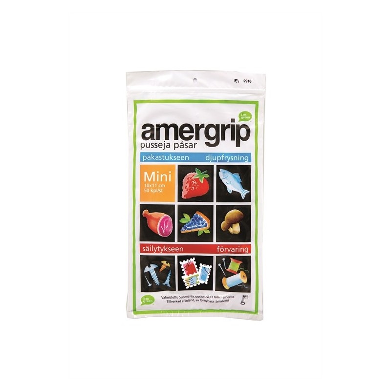 Salpapussi 100x110mm /50kpl Amergrip