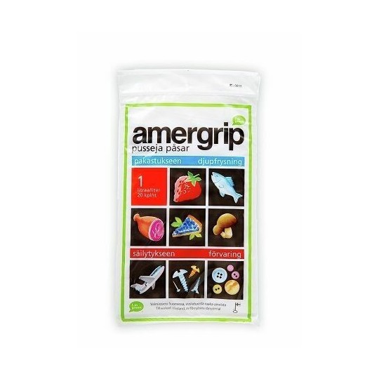 Salpapussi 175x220mm 1L /20kpl Amergrip