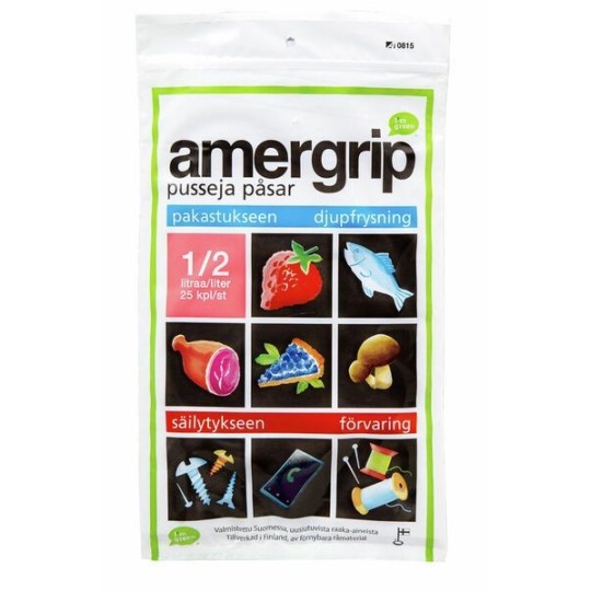 Salpapussi 145x160mm 0,5l /25kpl Amergrip