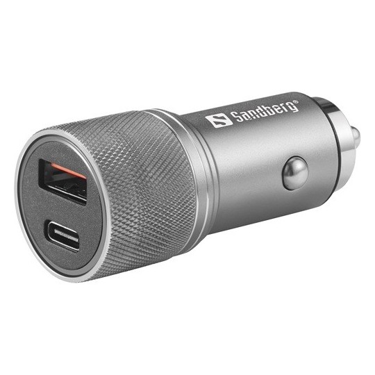 Autolaturi 18+30W USB-C + USB-A Sandberg