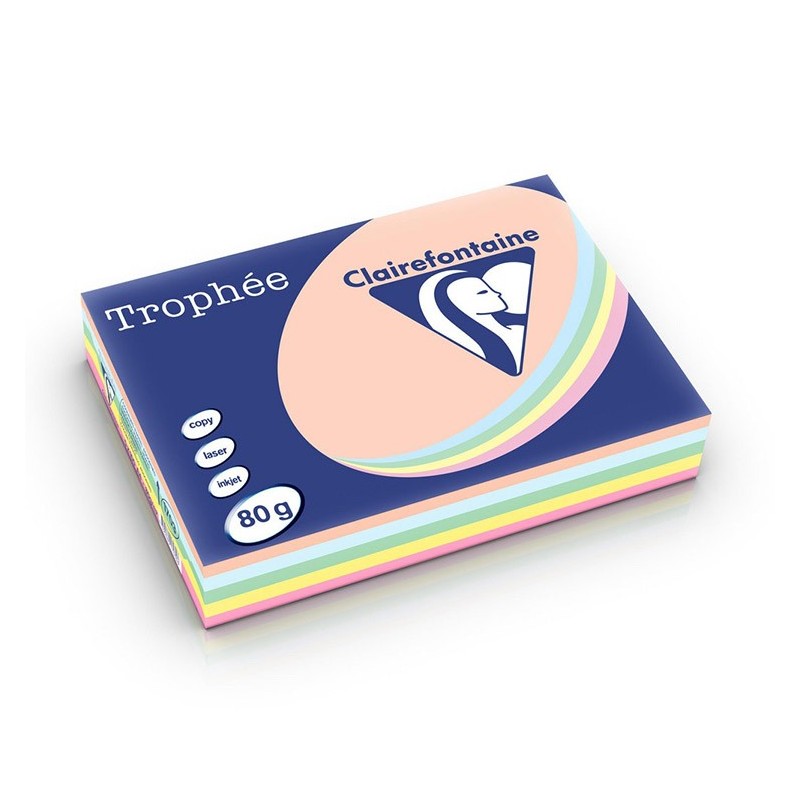 Väripaperilajitelma A4 80g Pastelli Trophée