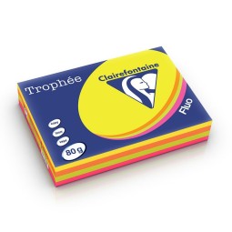 Väripaperilajitelma A4 80g Neon Trophée 4x125 arkkia
