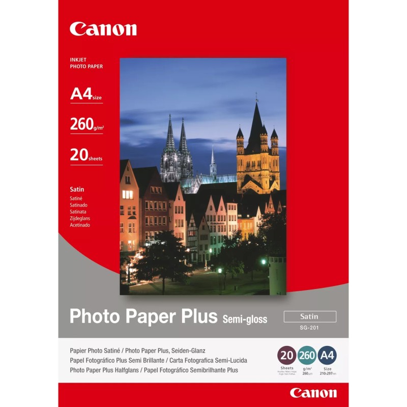 Canon SG-201 A4 260g /20kpl Satiini valokuvapaperi