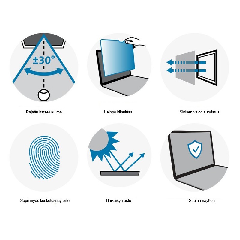 Tietoturvasuoja Kensington 2-way 15.6" Wide 16:9