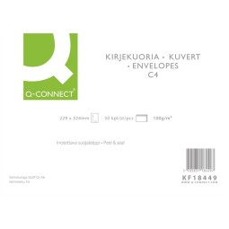 Kirjekuori C4 /50kpl (pussi) - tarrakuori taittamattomalla A4-arkille