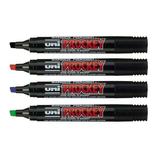 Huopakynä 5,7mm UNI Prockey PM-126 - viistokärkinen tussi pysyvällä musteella.