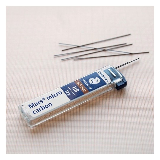 Irtolyijy 0,5mm HB (12 lyijyä/tuubi) - murtumaton lyijy