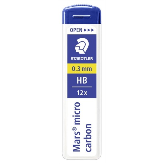 Irtolyijy 0,3mm HB (12 lyijyä/tuubi) - murtumaton lyijy