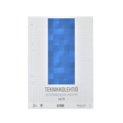 Teknikkolehtiö A4 Paperipiste - tekniseen piirtämiseen ja arkistointiin