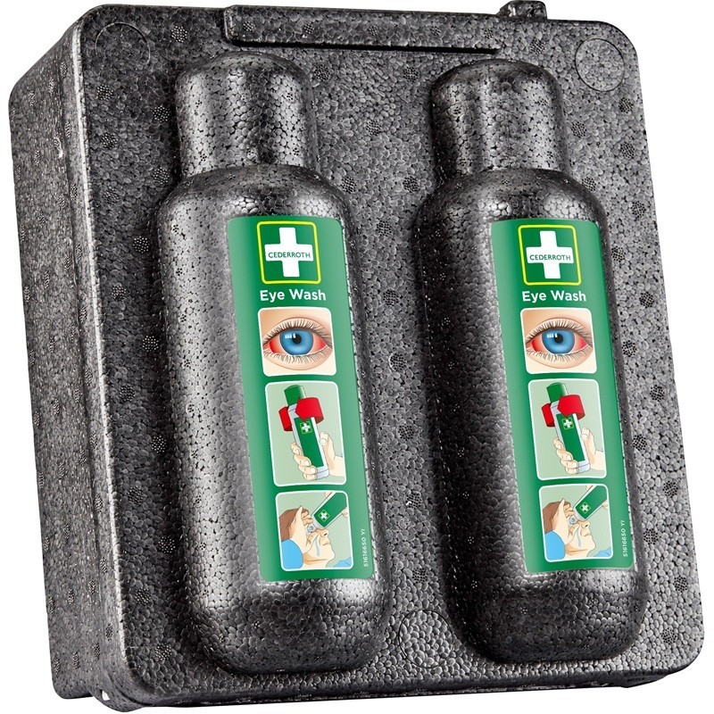 Lämpökaappi 2:lle silmänhuuhtelupullolle Cederroth 790400