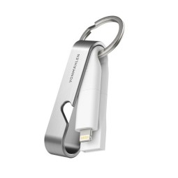 High Six 6-in-1 Latauskaapeli Silver/White Vonmählen