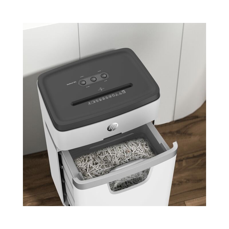 Tehokas 18 arkin paperintuhoaja 25 litran astialla.