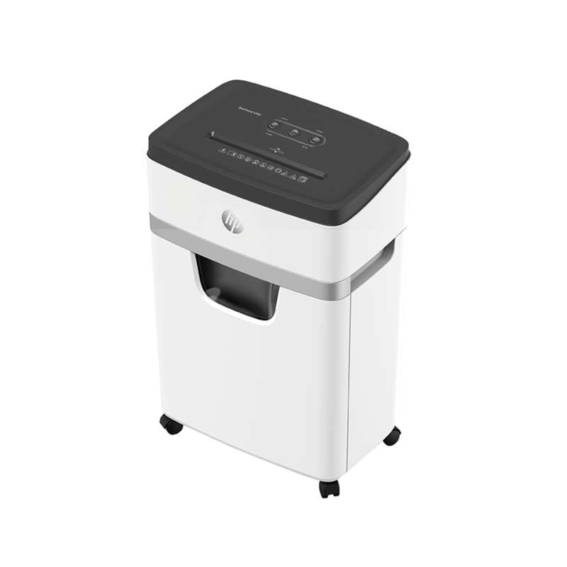 Hiljainen 12 arkin paperintuhoaja 25 litran astialla.