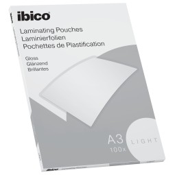 Lamitasku A3 75mic /100kpl Ibico Light arkistointiin ja esillepanoon