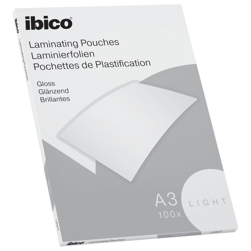 Lamitasku A3 75mic /100kpl Ibico Light arkistointiin ja esillepanoon