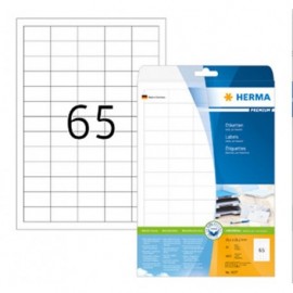 Herma 5027 tarra 38,1x21,2 mm 65-jak. / 25 arkkia