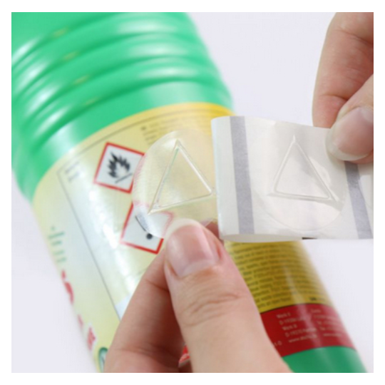 Sokeainkolmiotarra 21x21mm /5000kpl