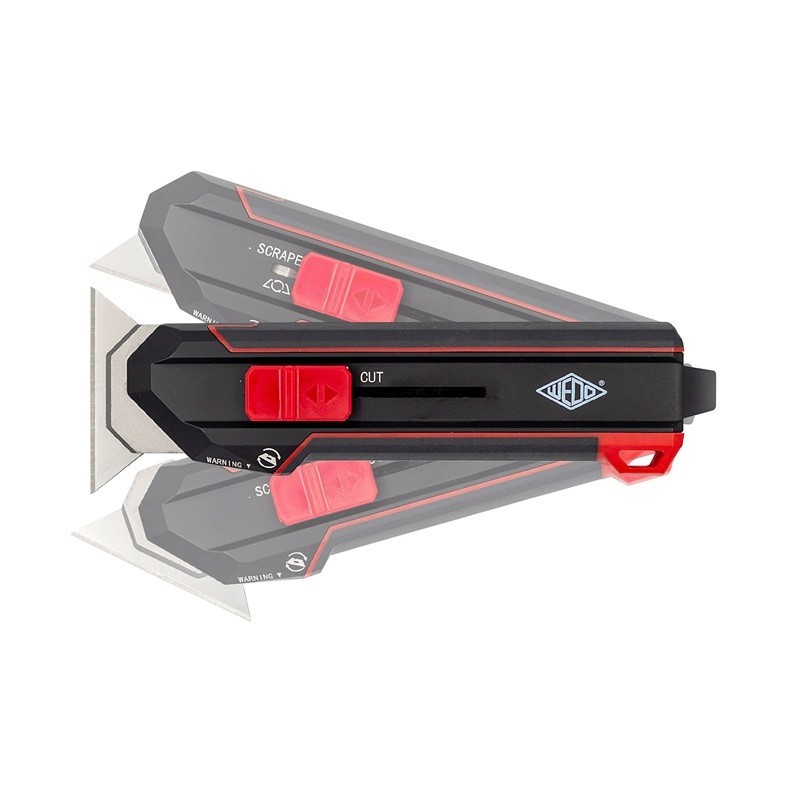 Katkoteräveitsi Wedo Pro 3-1 Cutter with Scraper, 3 toimintoa yhdessä monitoimiveitsessä.