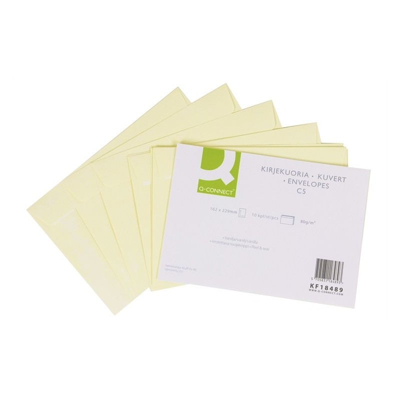 Kirjekuori C5 Kermanvalkoinen /10kpl