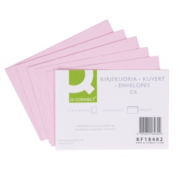 Kirjekuori C6 Vaaleanpunainen /10kpl