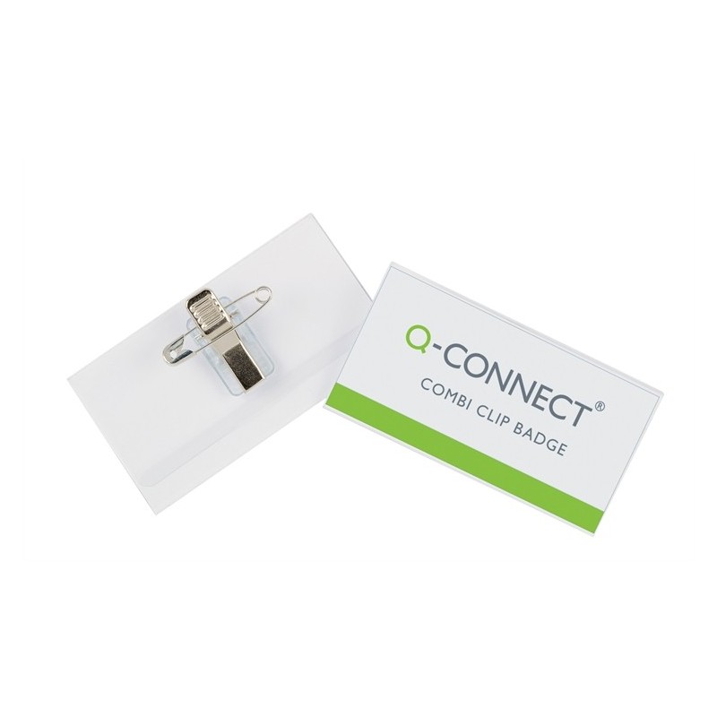 Nimikorttikotelo 54x90mm /50kpl Q-Connect Combi