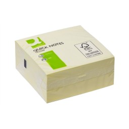 Viestilappukuutio 76x76 Keltainen Q-Connect