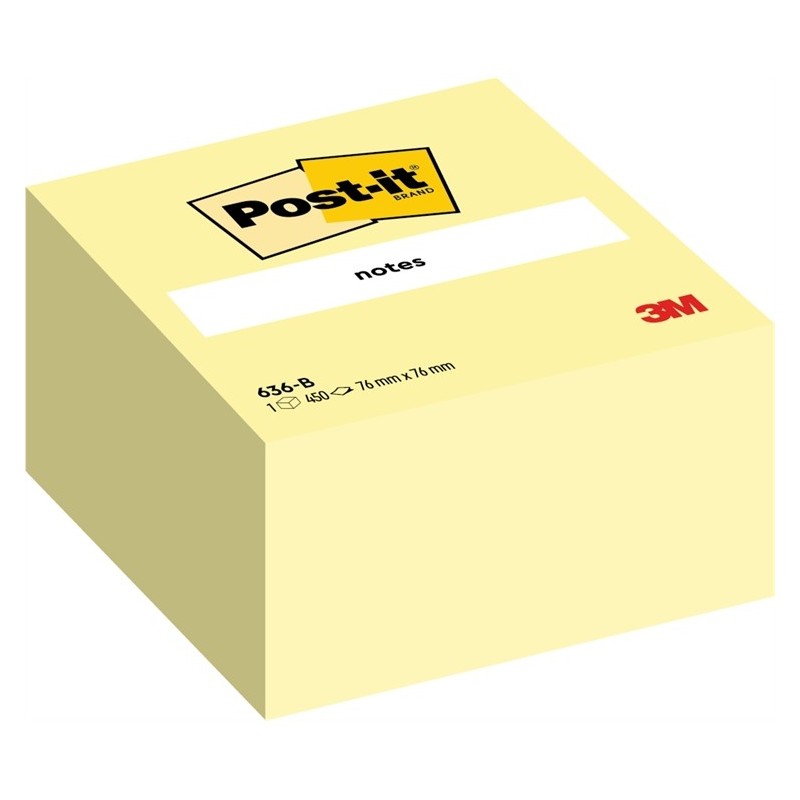 Viestilappukuutio 76x76 Keltainen Post-It 636