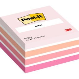 Viestilappukuutio Post-It 2028B Pink - pinkit pastellisävyt