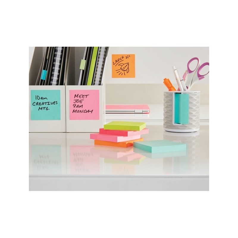 Viestilappukuutio Post-It 2028NP Lollipop - kirkkaita neonvärejä
