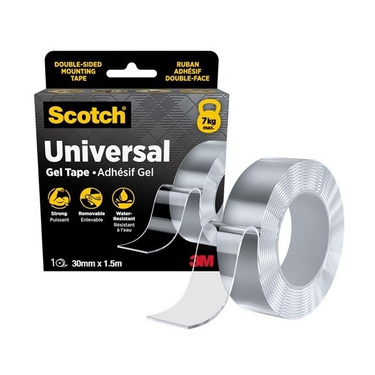 Kaksipuolinen geeliteippi 30mm/1,5m Scotch 420