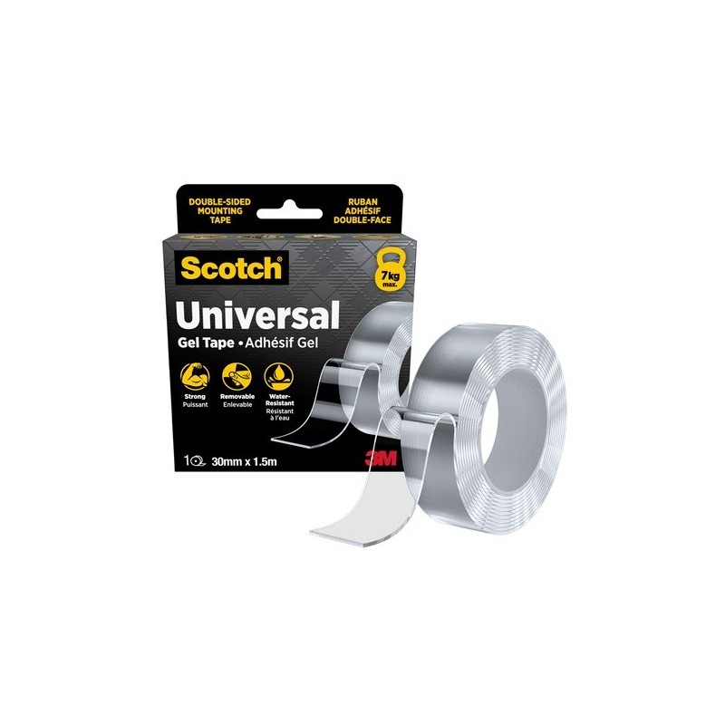 Kaksipuolinen geeliteippi 30mm/1,5m Scotch 420