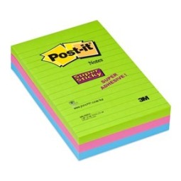 Viestilappu 102x152 Post-it 4645 SuperSticky, enemmän kirjoitustilaa