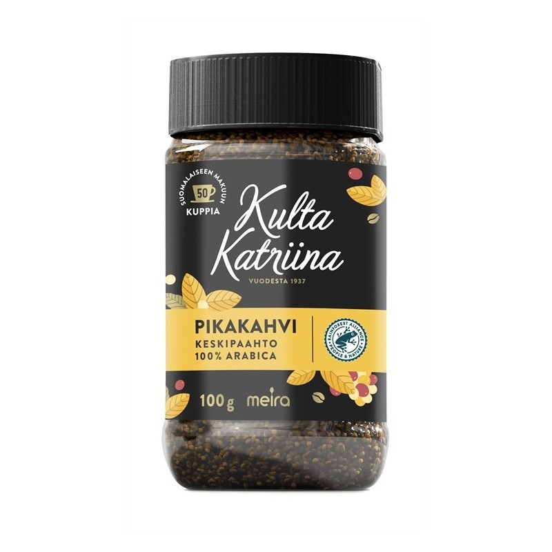 Pikakahvi 100g Kulta Katriina - nopeasti hyvää kahvia