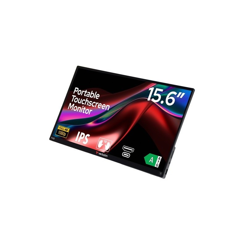 Kannettava näyttö 15,6" Verbatim Portable Touchscreen Monitor Full HD 1080p