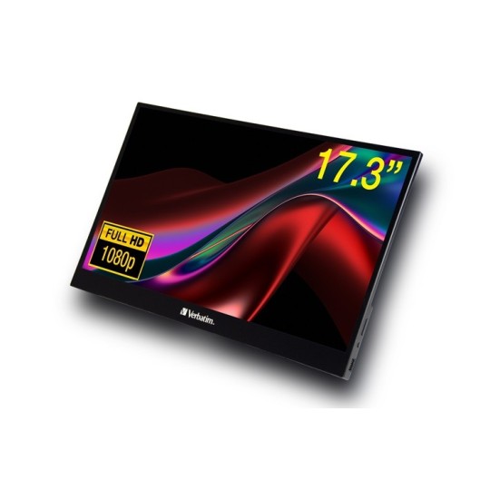 Kannettava näyttö 17,3" Verbatim Portable Touchscreen Monitor Full HD 1080p