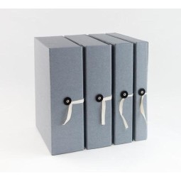 Arkistokotelo A4/6cm nappi/nauha Arnia