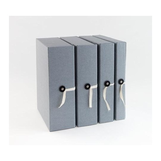 Arkistokotelo A4/6cm nappi/nauha Arnia